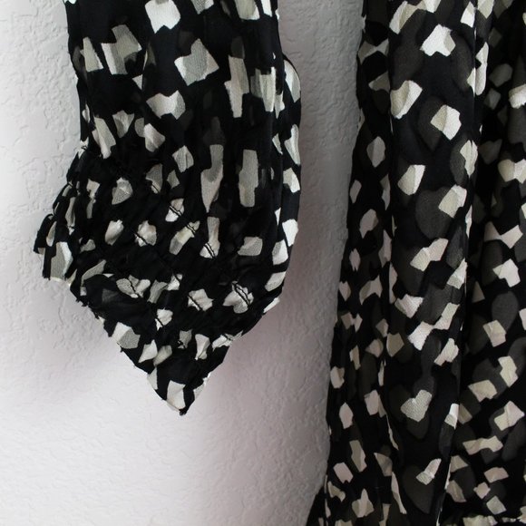 NWT Theory Silk Blend Tie-Neck Dress | Flowy for Brunch, Travel & Events - Picture 9 of 15